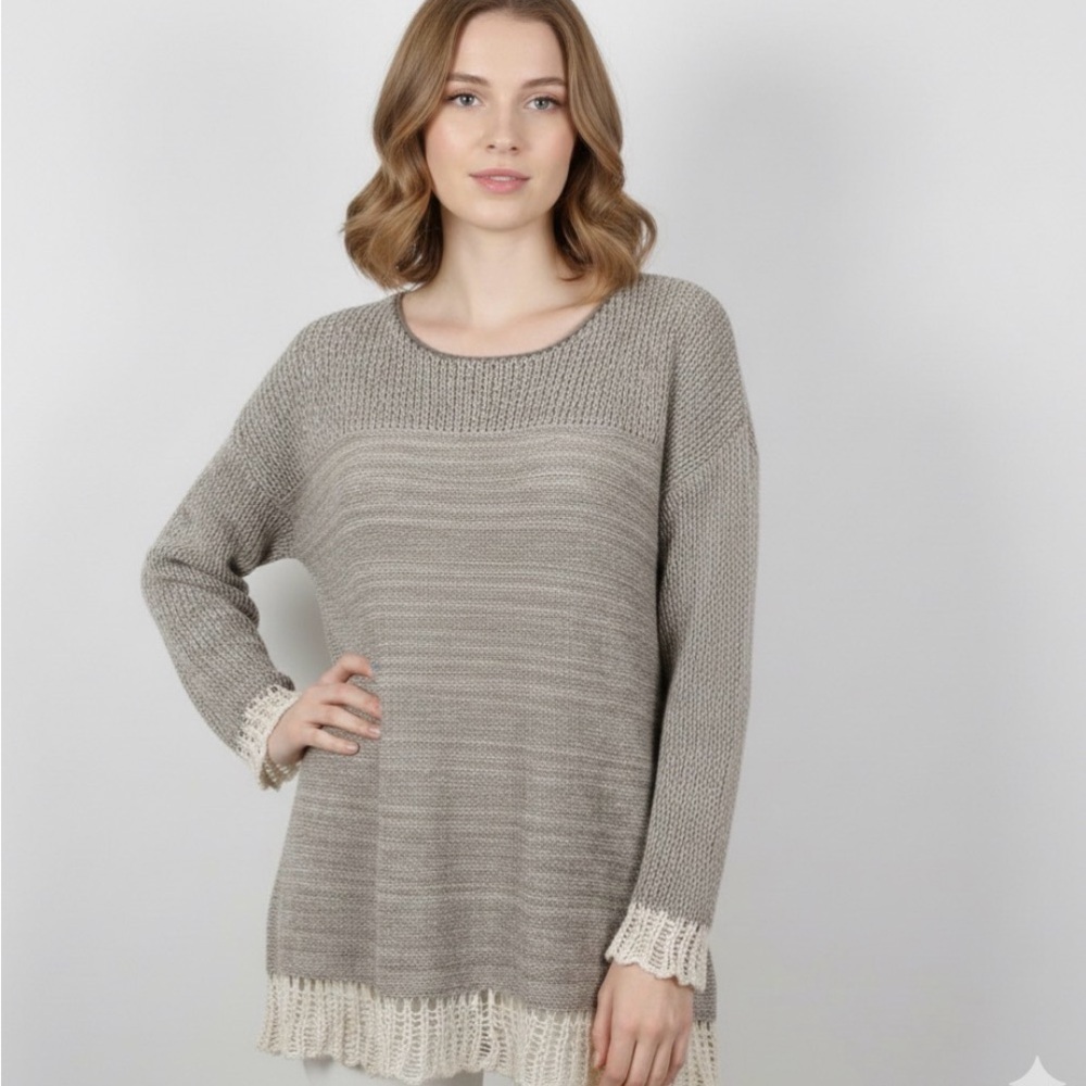 Free People Crochet Oversized sweater Small #boho #bohemian whippie #bohofashion